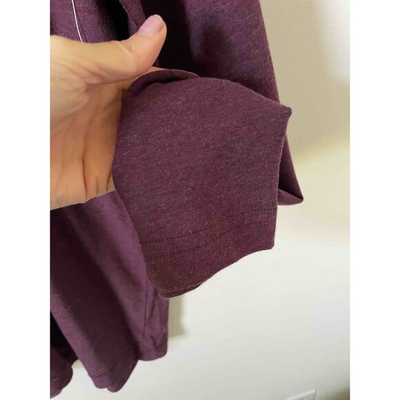 Travis Mathew Prima Soft Cotton Long Sleeve Shirt Maroon Purple Gray XXL NEW - Picture 5 of 7